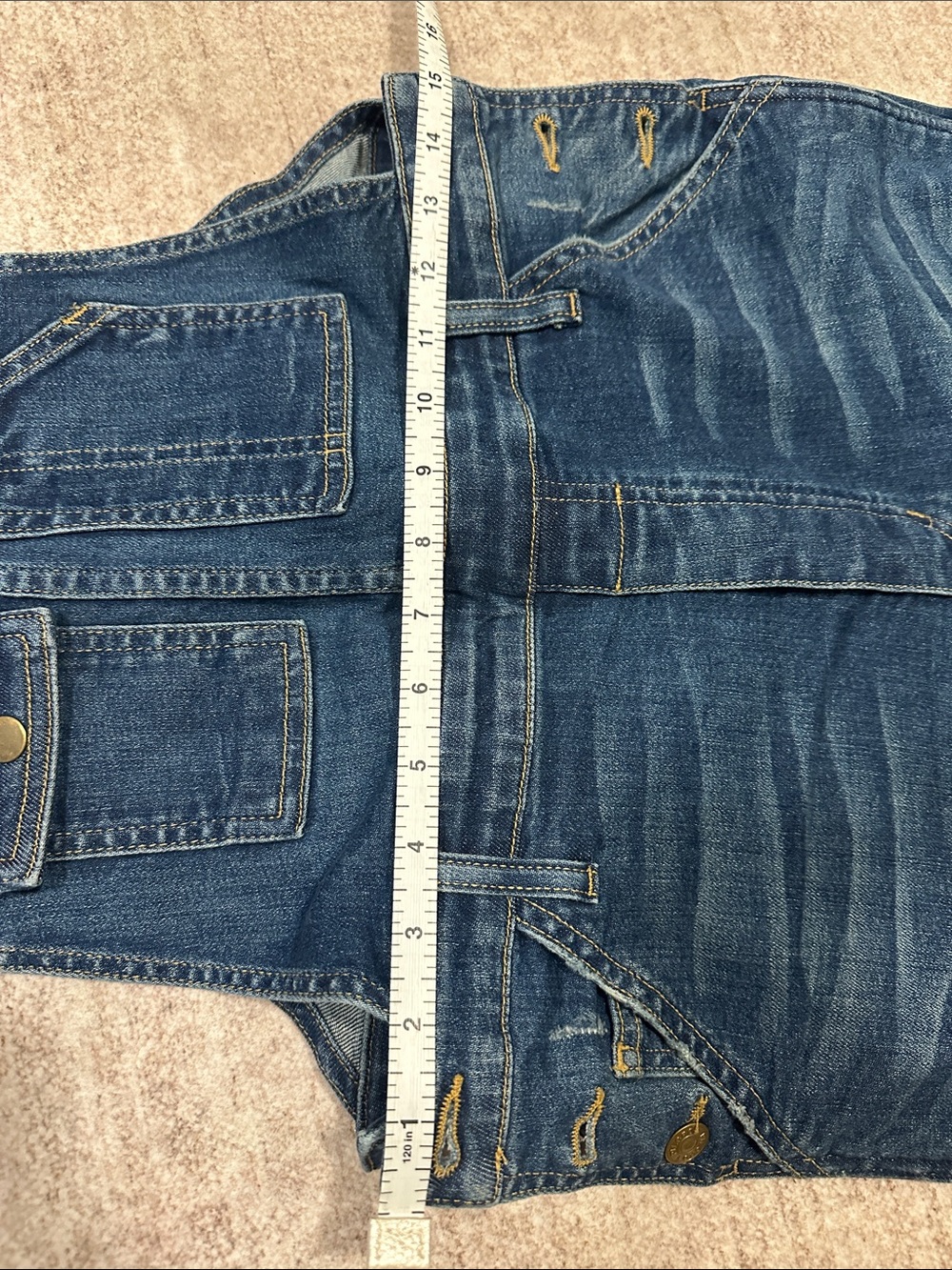 Pilcro Blue Denim Women’s Overalls - Picture 7 of 10